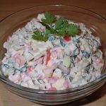Салат с белой фасолью «Македонский»